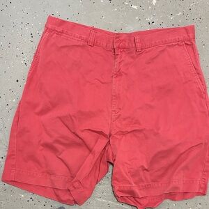 Ralph Lauren Men's Coral Flat Front Shorts